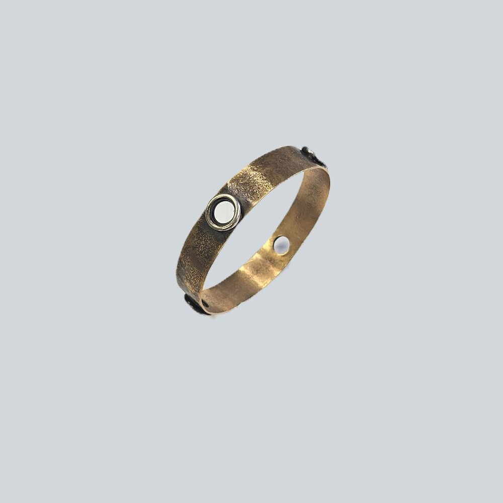 Karyn Chopik Bracelet With Brass Grommets